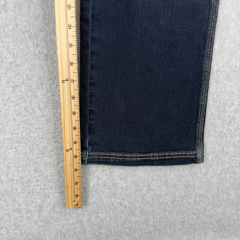 Goode Rider Equestrian Jeans Womens 32 Blue Denim Bootcut Breeches Riding - Picture 11 of 13